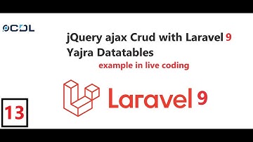 (13) jQuery ajax Crud with Laravel Yajra Datatable l Intro with Series | Ajax tutorial in Laravel