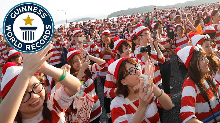 Largest gathering of people dressed as Wally/Waldo...