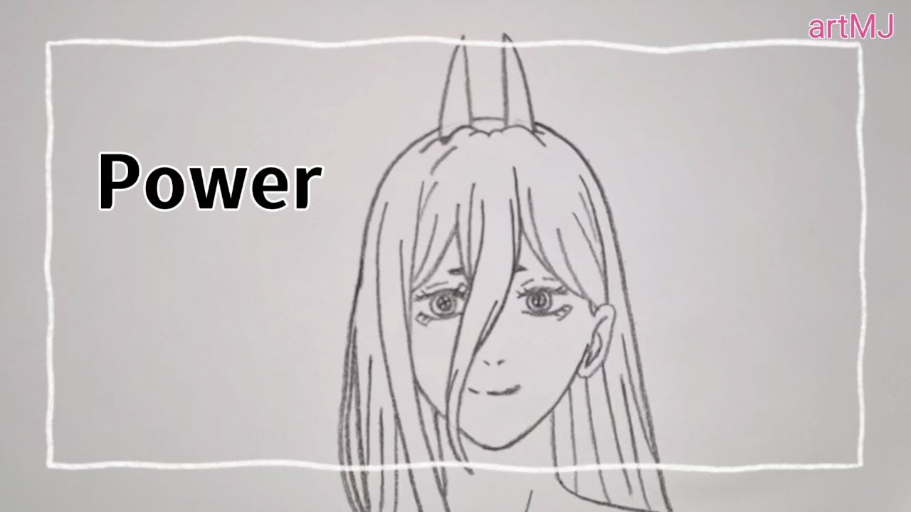 체인소 맨 파워 그리기 | How to Draw Power from Chainsaw Man - YouTube