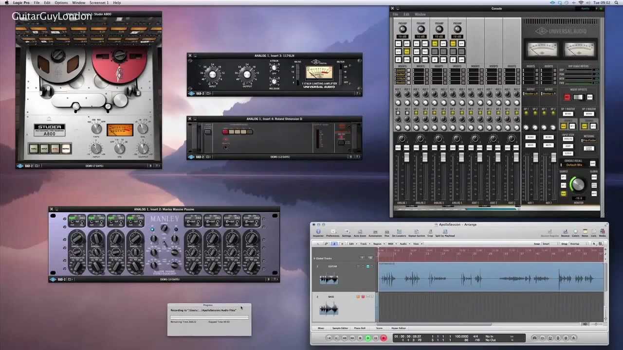 tracking with uad plugins