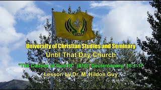 "The Causes of God III"  (#10)  Deuteronomy  16:1-17
