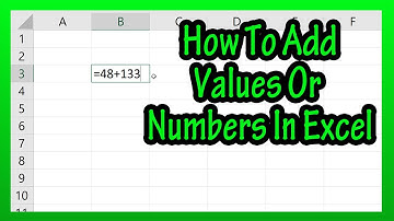 How To Add Numbers Or Values (Inside A Cell) In An Excel Spreadsheet Explained