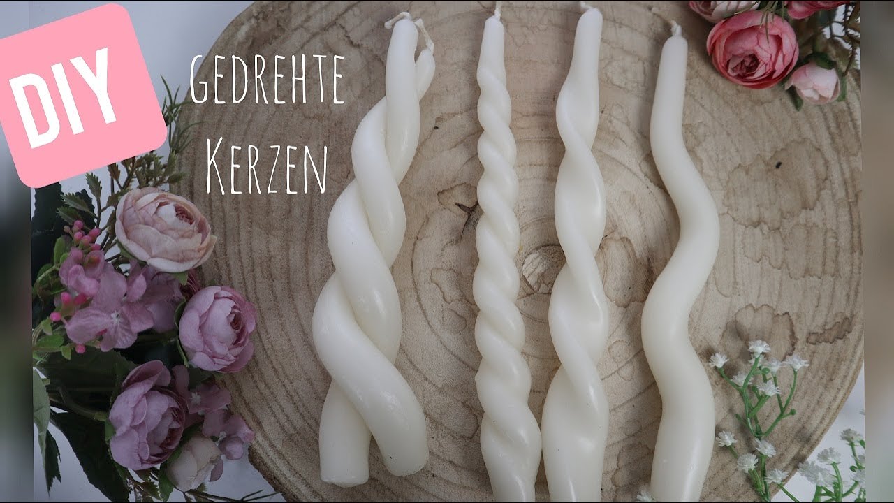 DIY gedrehte Kerzen
