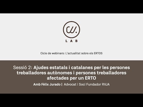 Sessió 2. Cicle de webinars RVJA: L' Actualitat dels ERTOS