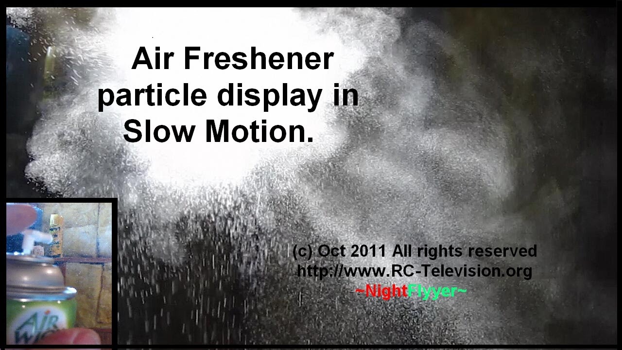 Air Freshener "Particle Display" in Slow Motion is an Eye Opener! YouTube
