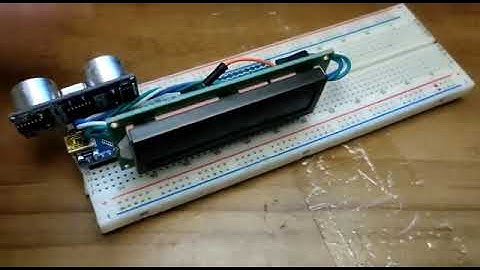 sensor de distancia con pantalla lcd en i2c (programación y electrónica - Arduino)