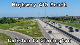 Ontario Highway 410 South - Caledon to Toronto - June, 2025