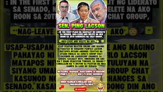 “PING LACSON, NAG-LEAVE SA SENATE GC?! 😳📱 MAY MALALIM NA DAHILAN? #shorts