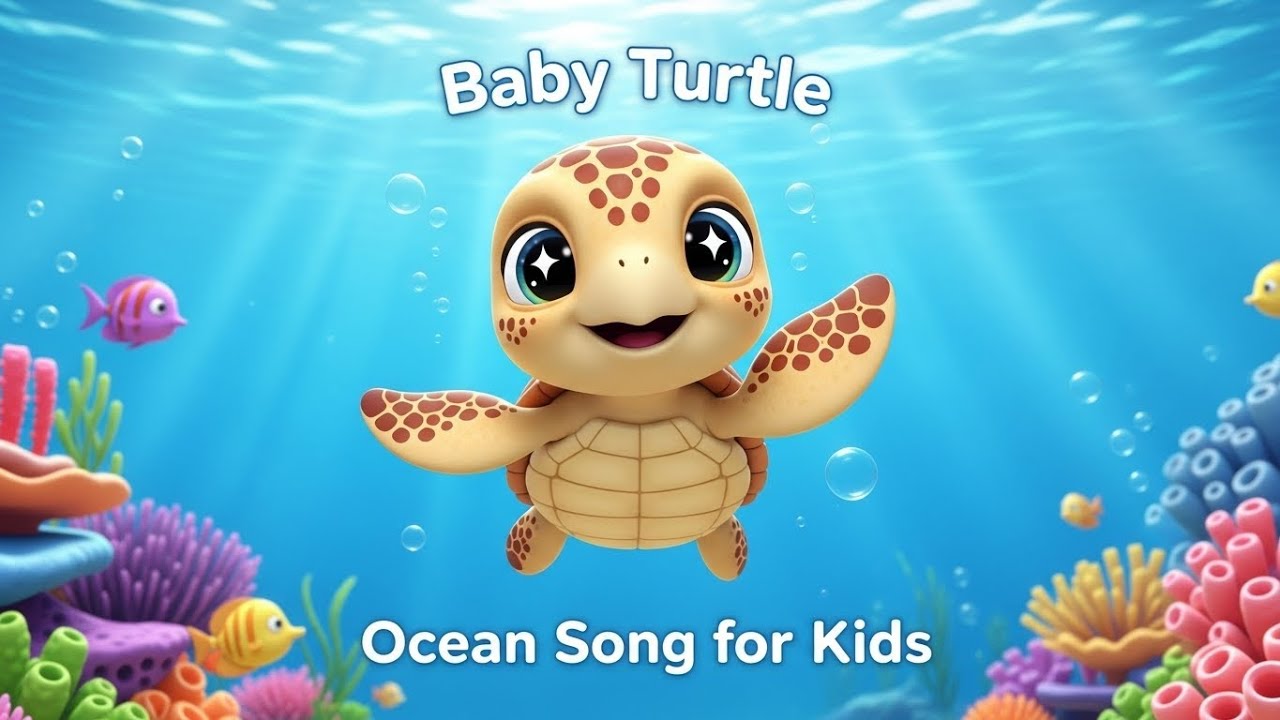 Baby Turtle’s Ocean Adventure Song for Kids | Nursery Rhymes & Songs for Kids 