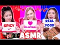 ASMR Valentine`s Candy VS Spicy Food VS Real Food Mukbang