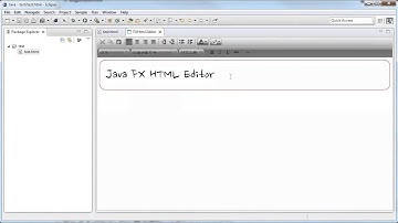 Java FX HTML Editor in Eclipse!