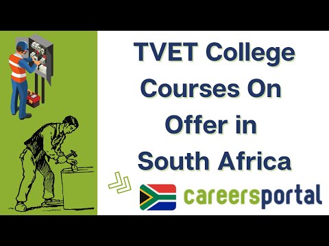 TVET College Courses On Offer In South Africa | Careers Portal