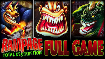 Rampage: Total Destruction FULL GAME Longplay (Gamecube, PS2, Wii)