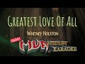 Greatest love of all  whitney houston   lower key