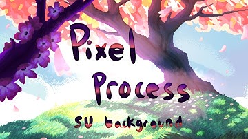 Pixel Art Process - Steven Universe background
