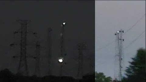 A microwave tower duo
