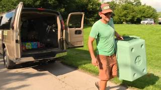 Dozens of volunteers showing up to help those affected by flooding in Ravenswood