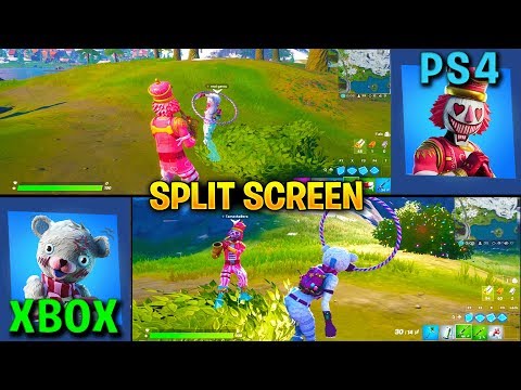 How to Split Screen in Fortnite Chapter 4 on PS5 / Xbox - Split Screen  Gameplay on PS5 