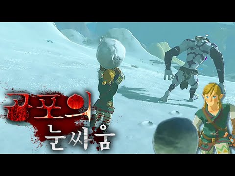 야숨 몬스터와 눈싸움을 할 수 있을까? (젤다의 전설 야생의 숨결)