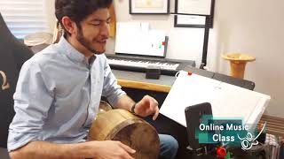 How to Play Tonbak (Dombak) with BaBa Karam - Online Persian Music Class - Toronto Canada - Kiavash