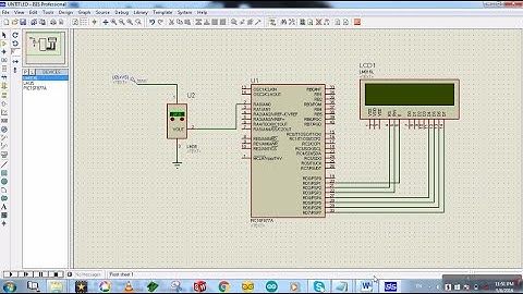 LM35 to PIC16F877A Proteus Simulation - Temperature Sensor to PIC.