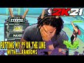 RISKING MY 99 OVERALL TO PLAYING WITH RANDOMS - NBA 2K21 GAMEPLAY 99 ON THE LINE - EP. 1 - 45%?