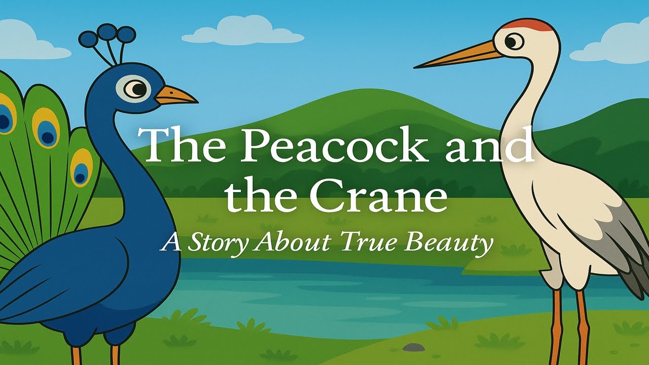 The Peacock & The Crane Kids Moral Story #disney #cartoon #moralstories ...