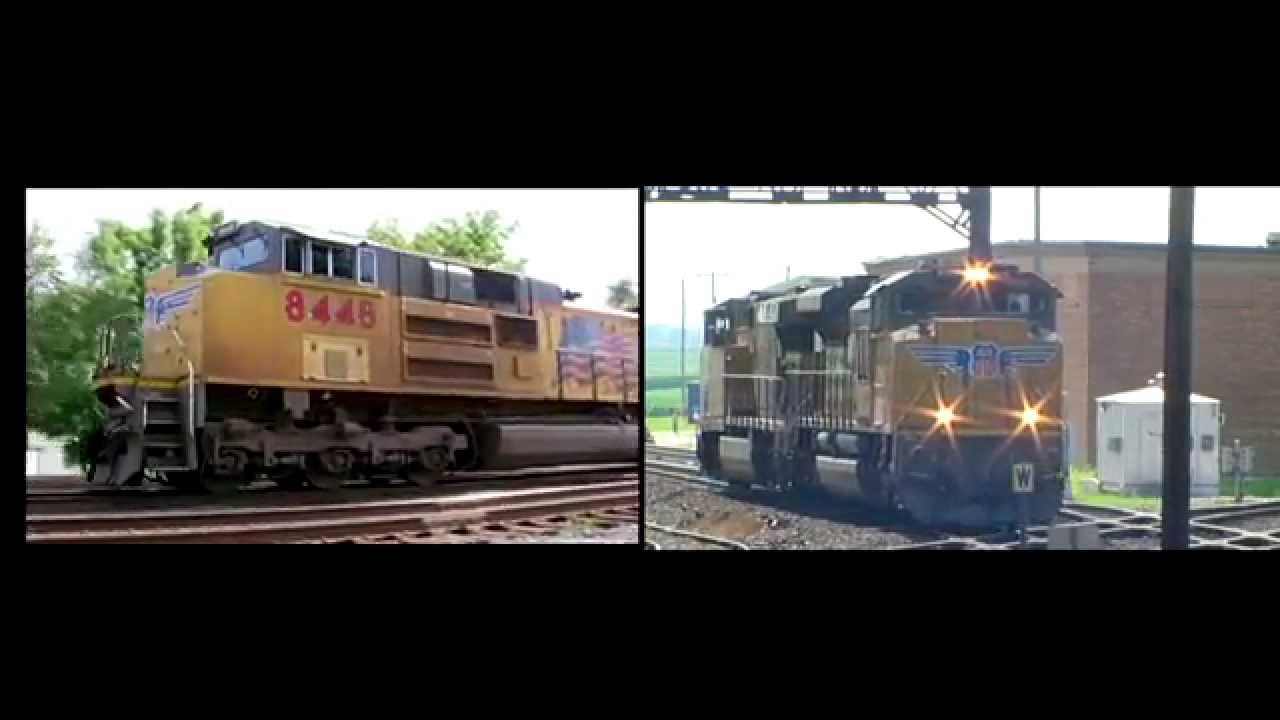 Union Pacific 8448 light engine move