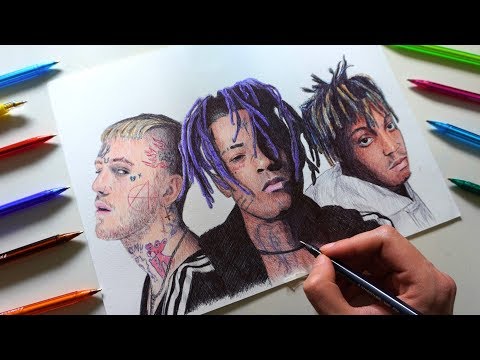 Drawing XXXTENTACION, LIL PEEP & JUICE WRLD !! 🕊️ - YouTube
