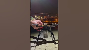 Powering the pyrodrone before drone light show