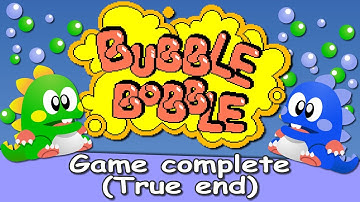 Bubble Bobble (Arcade) Full game complete (true ending) 🕹️ No deaths - No cheats - HD 60fps