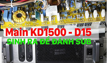 Main Cục đẩy KD1500 - D15 dB acoustic Chuyên trị Sub khó tính
