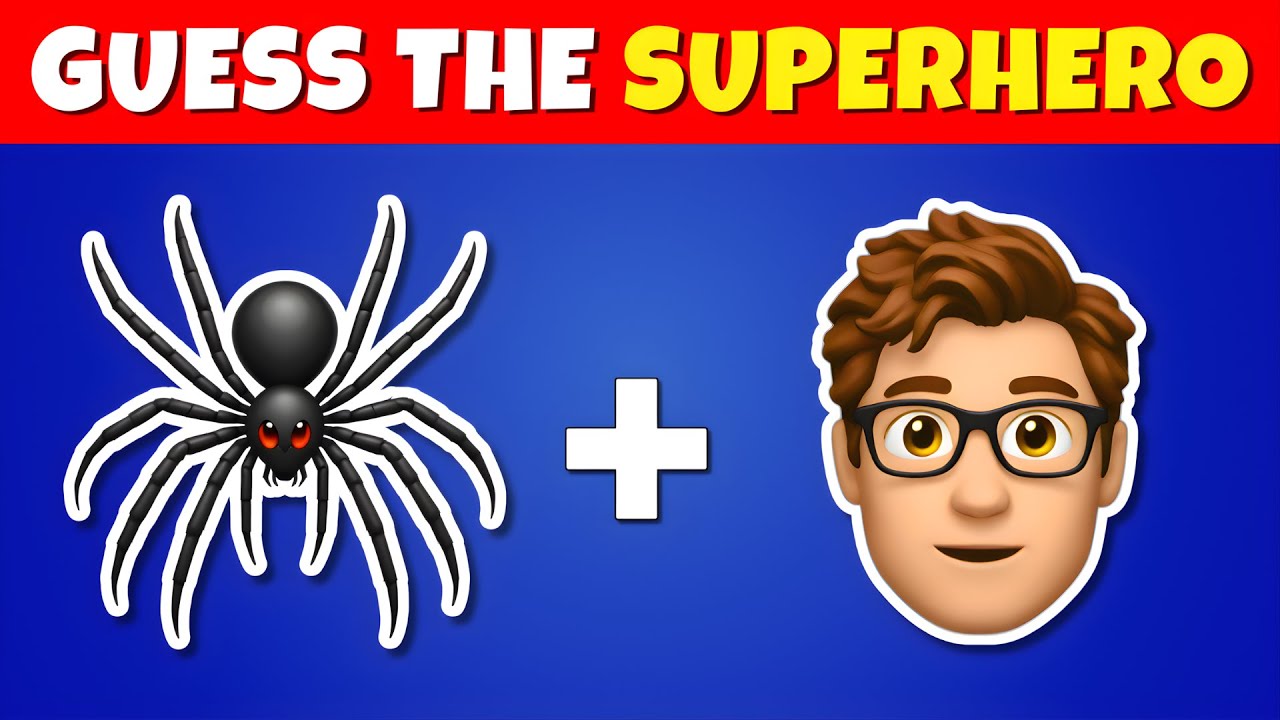 Guess the Superhero by using Emojis! 🕷🦸 Marvel and DC Emoji Quiz 🧠