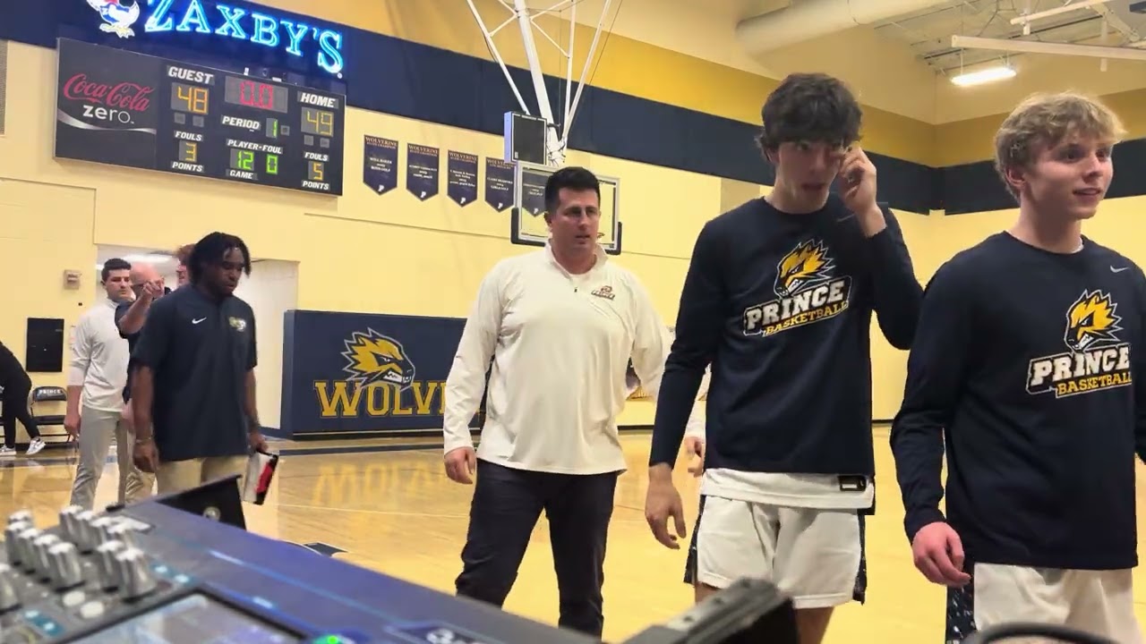 PRINCE Boys Basketball big “W” over Hebron Christian 2025