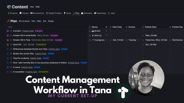 Streamline Content Creation with Tana: A Workflow Walkthrough