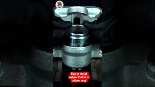 tips to install caliper Piston to caliper assy #mechanictips #automobile #brakepiston #carcaretips