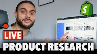 Shopify Dropshipping LIVE PRODUCT RESEARCH With THE ECOM KING