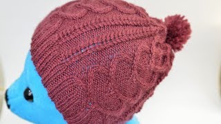 ヴィンテージドイツ メリノツィードニット棒針手編みハート＆蜂柄 中綿