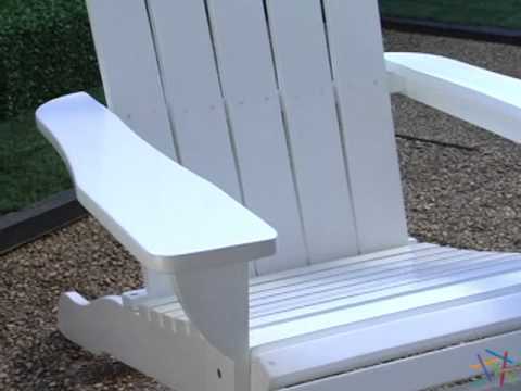 Shoreline Deluxe Adirondack Chair And Table Set White Product