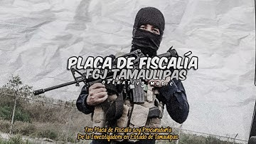Placa De Fiscalía (FGJ Tamaulipas) - Yibran Bélico