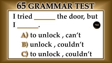 65 Test - Grammar | Mixed Tenses Quiz - English Grammar Quiz | No.1 Quality English