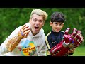 Jason and infinity gauntlet toys store shopping video