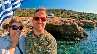 Epic camping place BUT AT WHAT COST // Vanlife Greece vlog