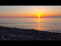 Black Sea sunset. Batumi - Georgia. Закат и шум прибоя на Черном море в Батуми, Грузия. 4K UltraHD