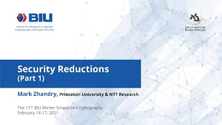 Celebrity Mark Zhandry - Security Reductions (Part 1) Profile