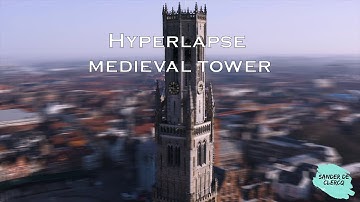 Drone hyperlapse clocktower