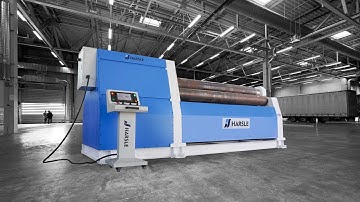 W12-16X3000 CNC Hydraulic 4-Roller Rolling Machine Automatic Bending and Rolling Process