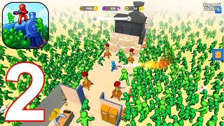 Train Defense: Zombie Game - Gameplay Walkthrough Part 2 Stickman Zombie Train Defense (iOS, Android