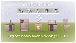 Why Addon Models Are Invisible On Minecraft Pocket Edition (1.19+)