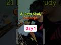 Day 1 Of 21 Days Study Challenge | Study Vlog Shorts | 🦚🪈 राधे राधे 🪈🦚